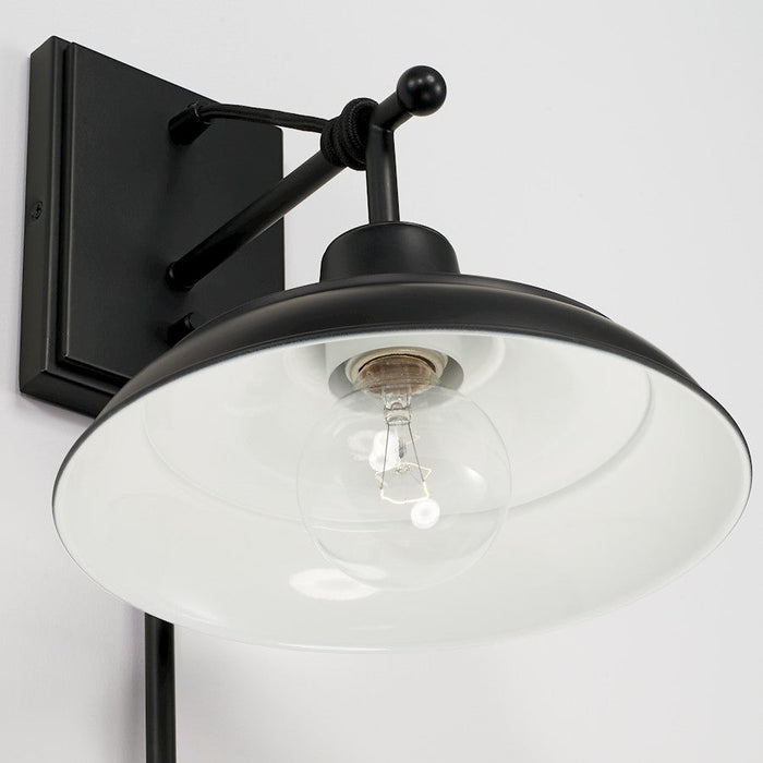 Capital Lighting Jones 1 Light Sconce in Matte Black