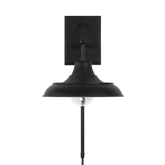 Capital Lighting Jones 1 Light Sconce in Matte Black