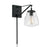 Capital Lighting Dillon 1 Light Sconce in Matte Black/Clear - 642711MB-518