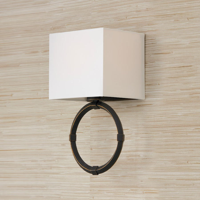 Capital Lighting Ogden 1 Light Sconce, Brushed Black Iron