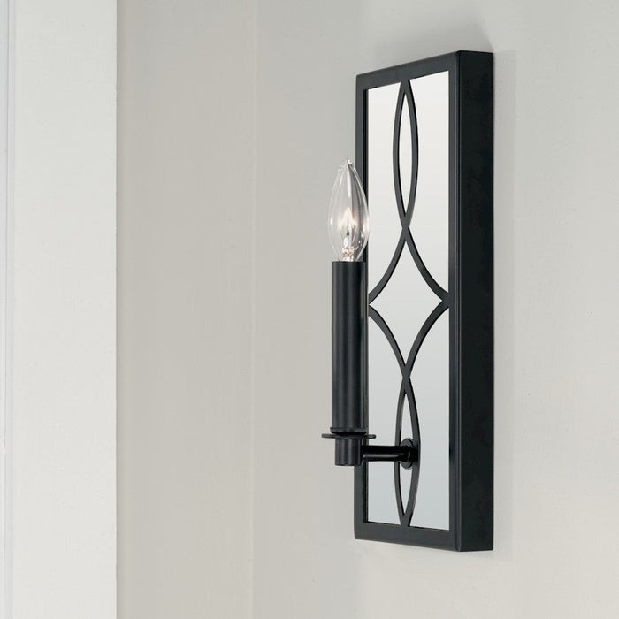 Capital Lighting Avery 1 Light Sconce, Matte Black