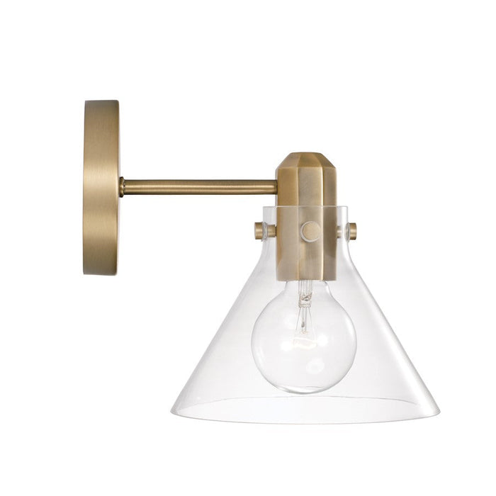 Capital Lighting Greer 1 Light Sconce, Clear