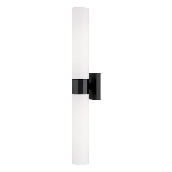 Capital Lighting Sutton 2 Light Sconce, Black/Soft White - 646221MB