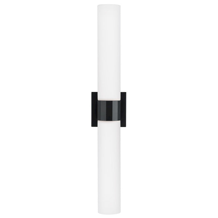 Capital Lighting Sutton 2 Light Sconce, Black/Soft White