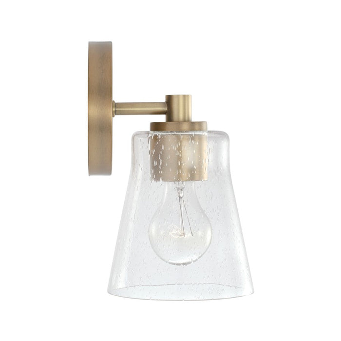 Capital Lighting Baker 1 Light Sconce, Clear Seeded