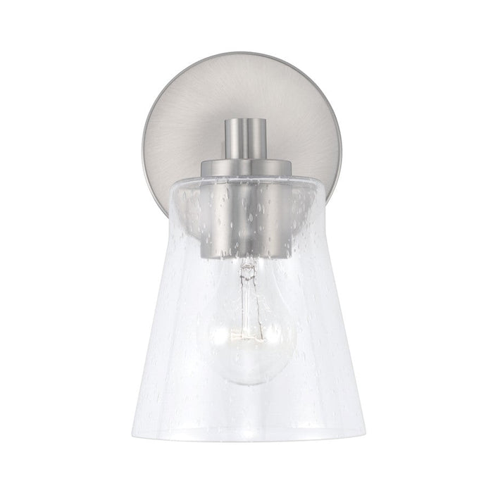 Capital Lighting Baker 1 Light Sconce, Clear Seeded