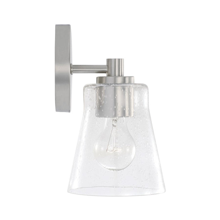 Capital Lighting Baker 1 Light Sconce, Clear Seeded