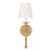 Capital Lighting Tulum 1 Light Wall Sconce, Brass/Natural