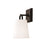 Capital Lighting Brody 1 Light Wall Sconce, Black/White - 649411MB