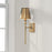 Capital Lighting Whitney Wall Sconce, Brass/White