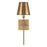 Capital Lighting Whitney Wall Sconce, Brass/White