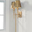 Capital Lighting Whitney Wall Sconce, Brass/White