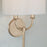 Capital Lighting Claire 2 Light Wall Sconce, Brushed Champagne/White