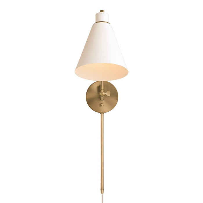 Capital Lighting Bradley 1 Light Wall Sconce, Aged Brass