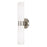 HomePlace Lighting Theo 2 Light Sconce, Brushed Nickel/Soft White - 652621BN