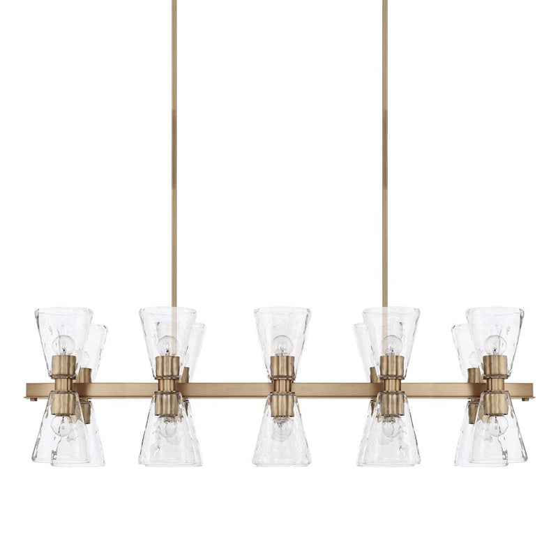 Capital Lighting Lyra 20 Light Island, Aged Brass - 827501AD-456