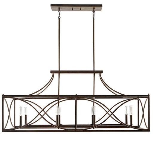 Capital Lighting Tybee 8 Light Island, Nordic Grey - 829181NG