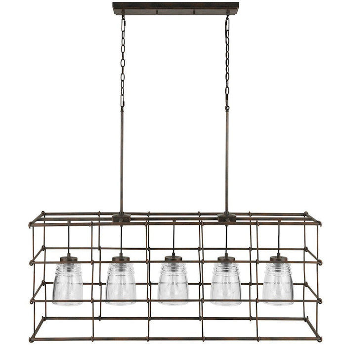 Capital Lighting Turner 5 Light Island, Nordic Grey - 829751NG-462