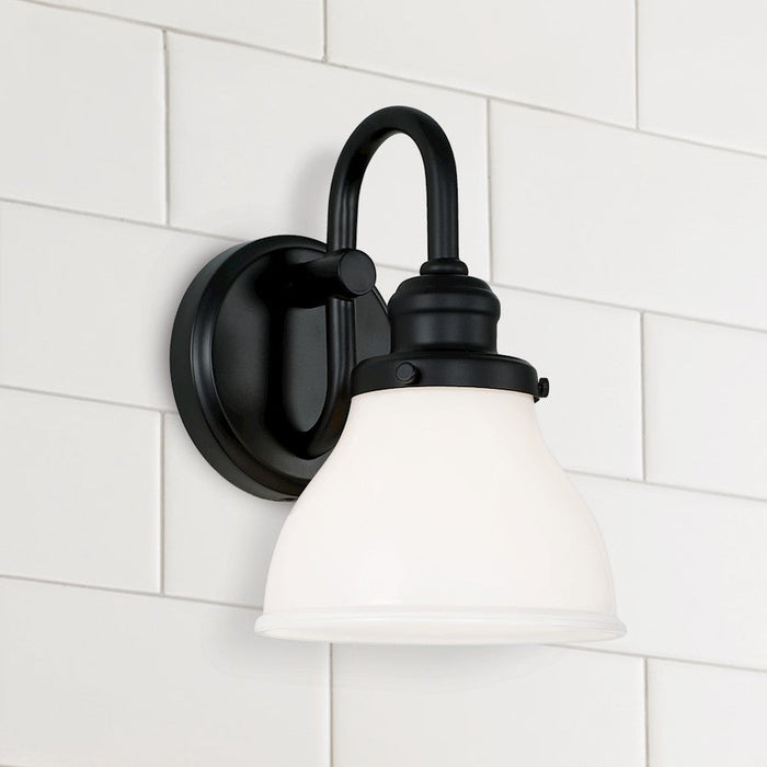 Capital Lighting Baxter 1 Light Sconce in Matte Black