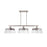 Capital Lighting Decker 3-Light Island, Washed Grey/Clear Seeded - 838231WY