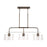 Capital Lighting 3-Light Large Island, Bronze/Clear Seeded - 838435BZ