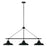 Capital Lighting Jones 3 Light Island in Matte Black - 842131MB