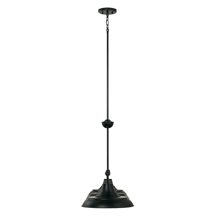 Capital Lighting Jones 3 Light Island in Matte Black