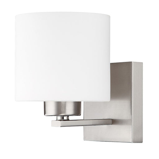 Capital Lighting Steele 1 Light Wall Sconce, Nickel/Soft White - 8491BN-103