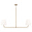 Capital Lighting Brody 2 Light Island, Brass/White - 849421AD