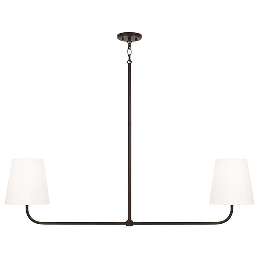 Capital Lighting Brody 2 Light Island, Black/White - 849421MB