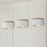 Capital Lighting Liam 3 Light Island, Light Wood/White/White