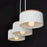 Capital Lighting Liam 3 Light Island, Light Wood/White/White