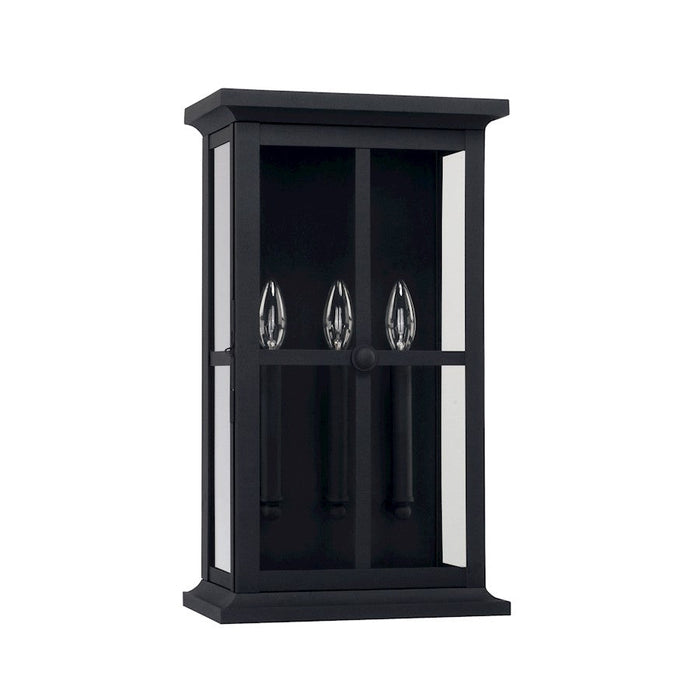 Capital Lighting Mansell 3 Light Small Outdoor Wall Mount, Black - 926431BK