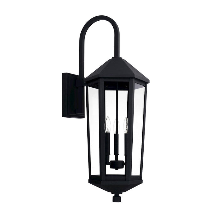 Capital Lighting Ellsworth 3 Light Large Outdoor Wall Mount, Black - 926932BK