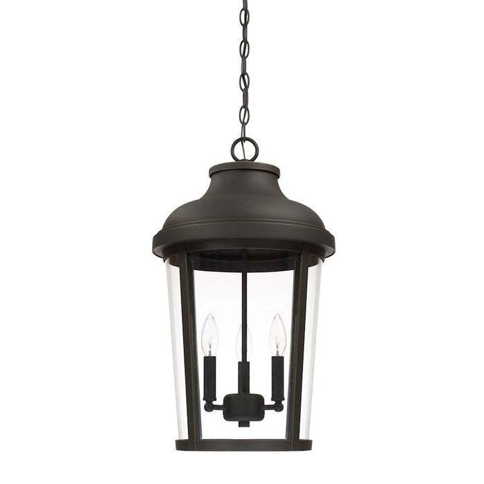 Capital Lighting Dunbar 3 Light Outdoor Hanging, Oiled Bronze - 927033OZ