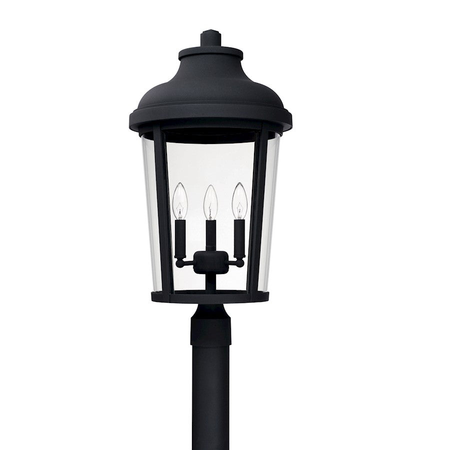 Capital Lighting Dunbar 3 Light Outdoor Post Mount, Black - 927034BK