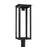 Capital Lighting Hunt 1 Light Outdoor Post-Lantern, Black/Clear - 934643BK-GL