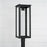 Capital Lighting Hunt 1 Light Outdoor Post-Lantern, Black/Clear