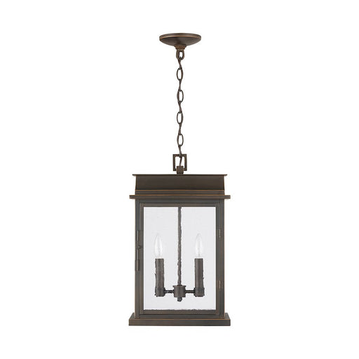 Capital Lighting Bolton 2-LT Outdoor Hanging , Oiled Bronze/Antiqued - 936823OZ