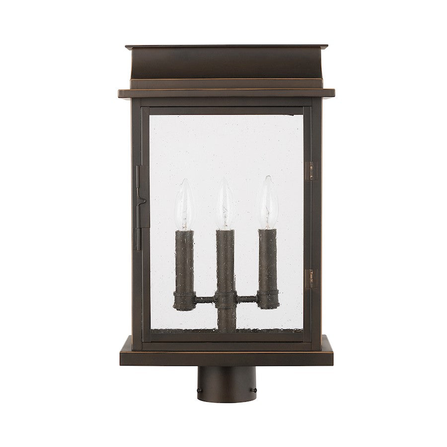 Capital Lighting Bolton 3-Light Outdoor Post Mount, Bronze/Antiqued - 936832OZ