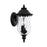 Capital Lighting Ashford 2-LT Small Outdoor Wall Mount, Black/Water - 939821BK