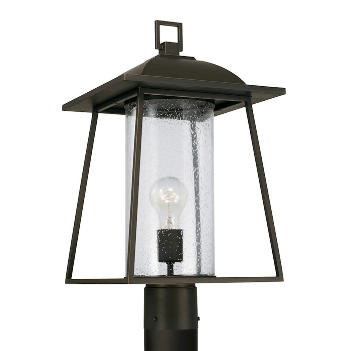 Capital Lighting Durham 1 Light Post Lantern, Bronze/Clear - 943615OZ