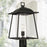 Capital Lighting Durham 1 Light Post Lantern, Clear