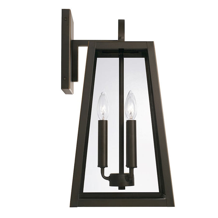 Capital Lighting Leighton Outdoor Wall Lantern, Black