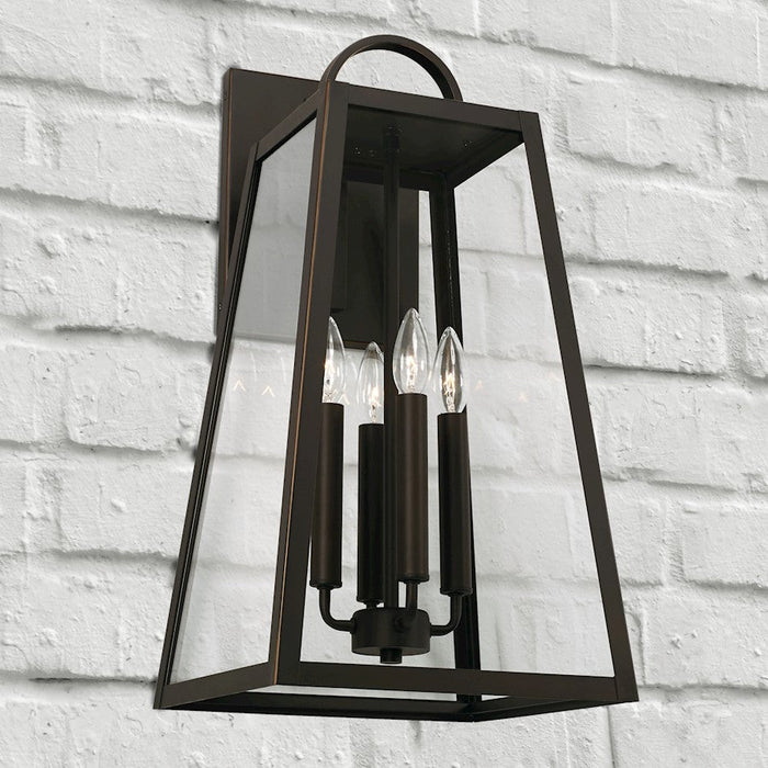 Capital Lighting Leighton Outdoor Wall Lantern, Black