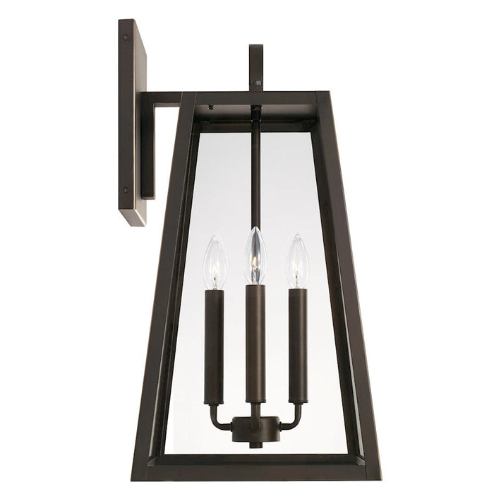 Capital Lighting Leighton Outdoor Wall Lantern, Black