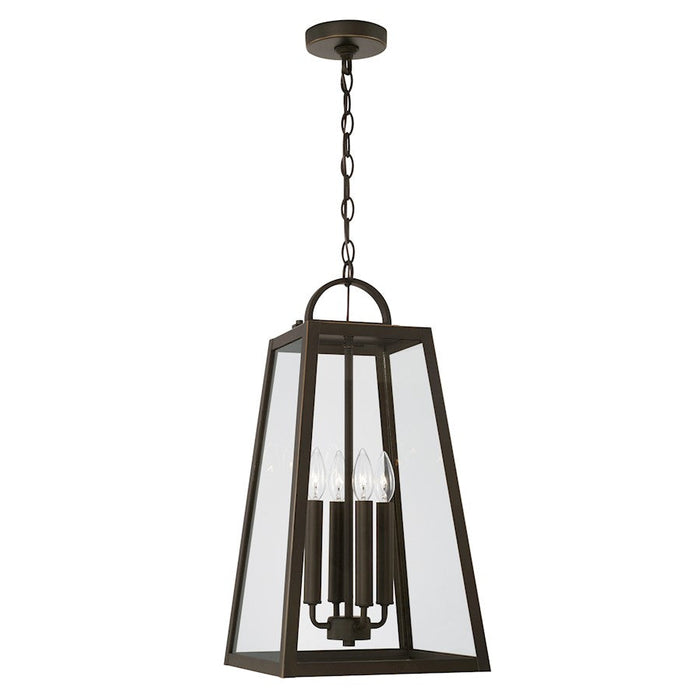 Capital Lighting Leighton 4 Light Outdoor Hanging Lantern, Bronze - 943744OZ