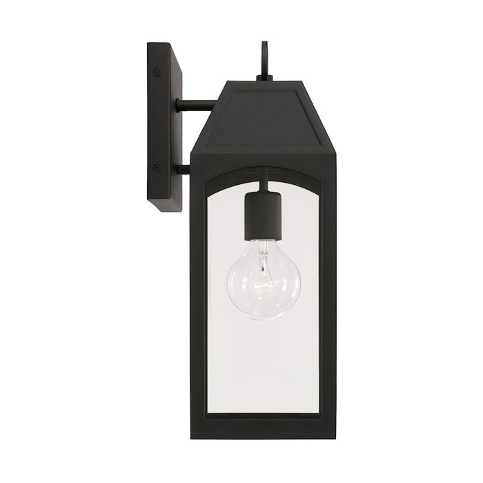 Capital Lighting Burton 1 Light 6" Outdoor Wall Lantern, Medium, Bk