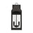 Capital Lighting Burton 2 Light Outdoor Wall Lantern, Black/Clear