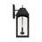 Capital Lighting Burton 2 Light Outdoor Wall Lantern, Black/Clear